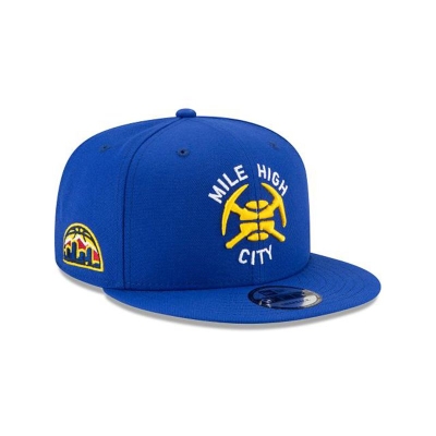 Sapca New Era Denver Nuggets NBA Statement Edition 9FIFTY Snapback - Albastri